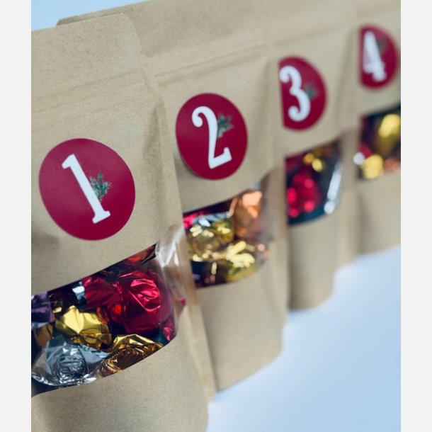 Chokohilsen - Advent tallene 1-4