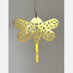 Guldsmed i messing  lysets lille budbringer (A6 kort og ornament)