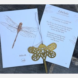 Guldsmed i messing  lysets lille budbringer (A6 kort og ornament)