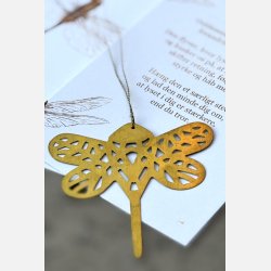 Guldsmed i messing  lysets lille budbringer (A6 kort og ornament)