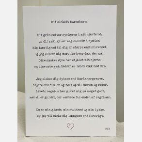 Mit elskede barnebarn A5