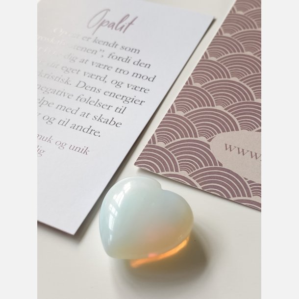 Opalit hjertesten med A7 kort 