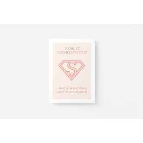 Superhelt � Social- og sundhedsassistent | A5 kort (rosa)