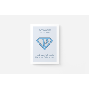 Superhelt � P�dagogisk assistent | A5 kort (bl�)