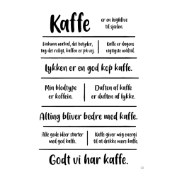 Kaffe citatkollage A5