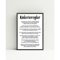 Kalorieregler citatkollage A4