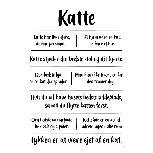 Katte citatkollage A5