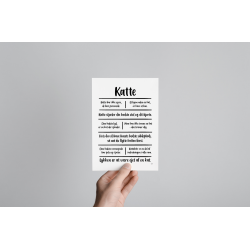 Katte citatkollage A5