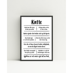 Katte citatkollage A4