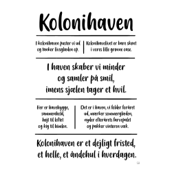 Kolonihaven citatkollage A5
