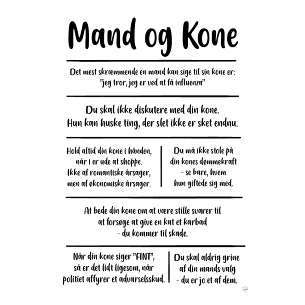 Mand og kone citatkollage A5