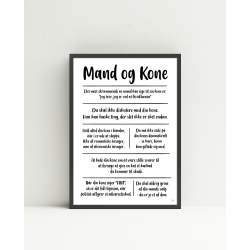 Mand og kone citatkollage A4