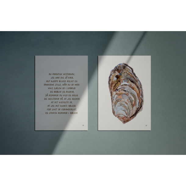 Kort fra kysten 4 (A5 kort Vesterhavs tekst )