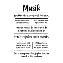 Musik citatkollage A5