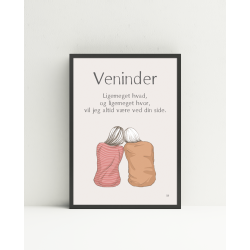 Veninder NY tegning  (A5, A4,)