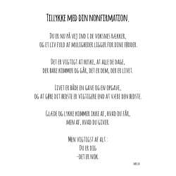 Tillykke med din nonfirmation