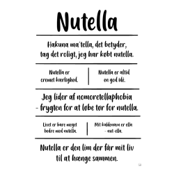 Nutella citatkollage A5