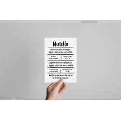 Nutella citatkollage A5