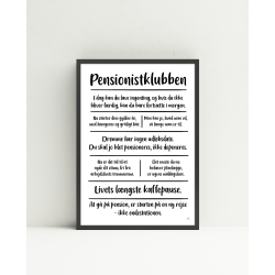 Pensionistklubben citatkollage A4