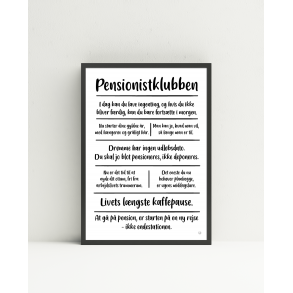 Pensionistklubben citatkollage A4