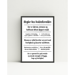 Bedsteforldreregler citatkollage A4