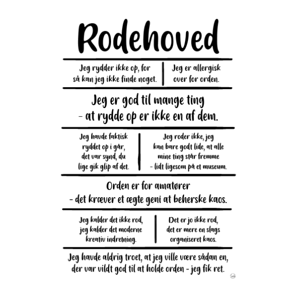 Rodehoved citatkollage A5