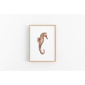 S�hest (brunlig nuance) A4 plakat