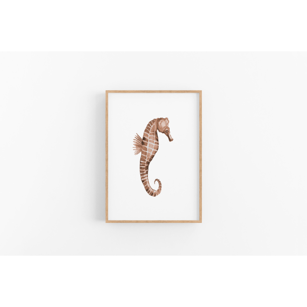Shest (brunlig nuance) A4 plakat