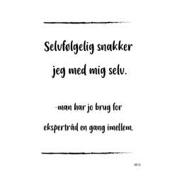Snakker med mig selv (A5)