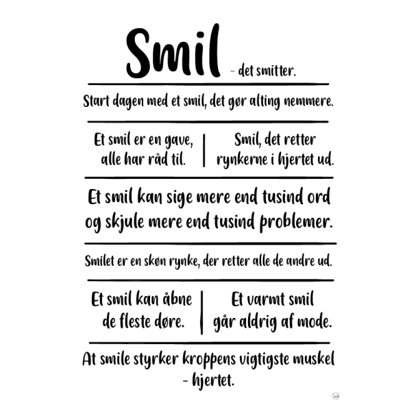 Smil citatkollage A5