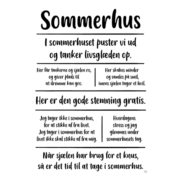 Sommerhus citatkollage A5