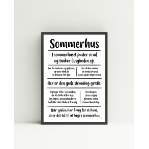 Sommerhus citatkollage A4