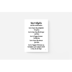 Stort tillykke med din NONfirmation (A5 kort)