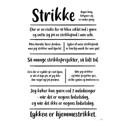 Strikke citatkollage A5