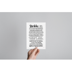 Strikke citatkollage A5