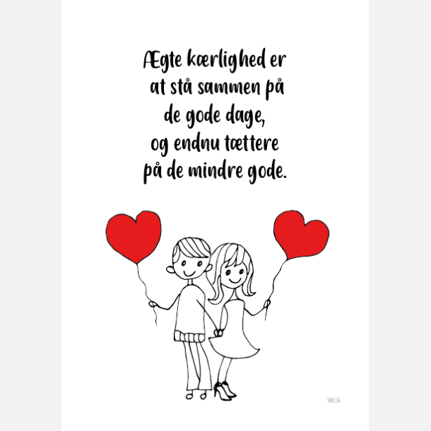 �gte k�rlighed (tegning) A5