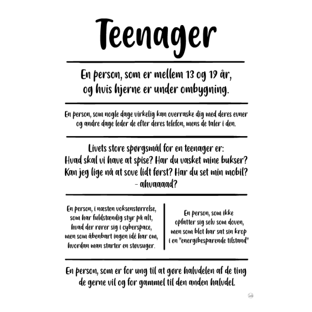 Teenager citatkollage A5