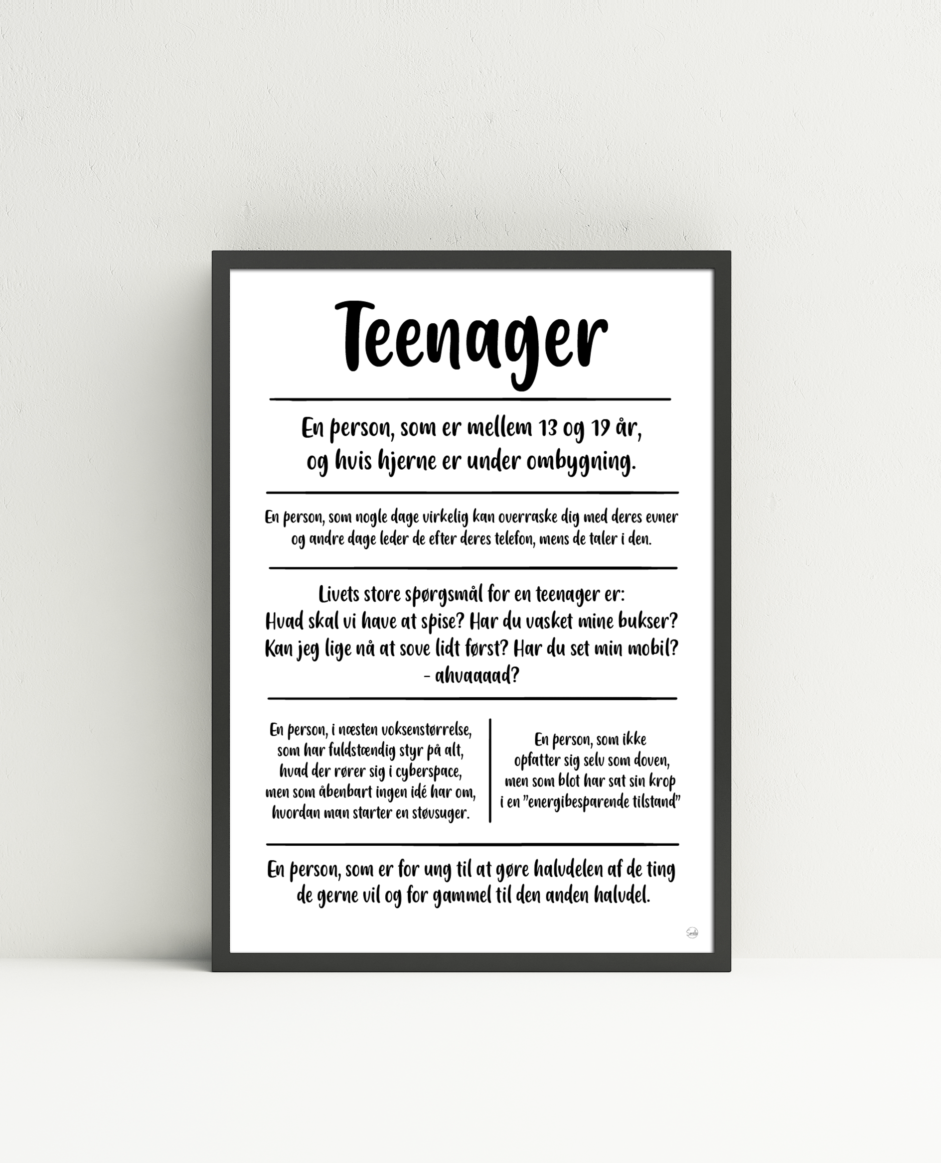 Teenager citatkollage A3