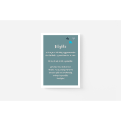 Tillykke med baby (ROSA, BL, HVID A5)