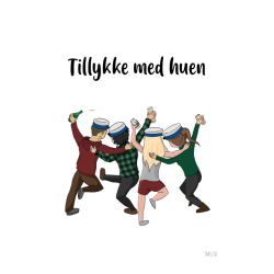 Studenter kort bl hue (A5)