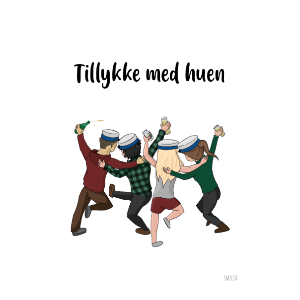 Studenter kort bl hue (A5)