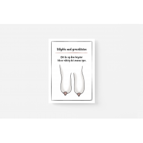 Tillykke med graviditeten (tegning) A5 kort