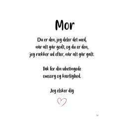 Mor - jeg elsker dig A5