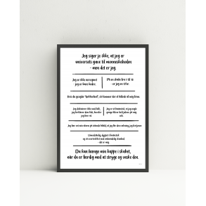 Selvfed citatkollage (A4)