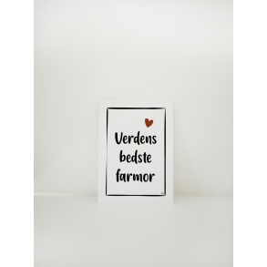 Verdens bedste farmor (A6 kort)
