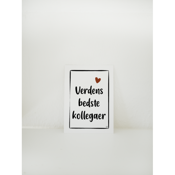 Verdens bedste kollegaer (A6 kort)