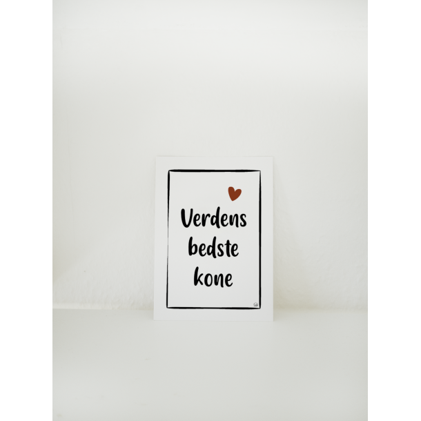 Verdens bedste kone (A6 kort)