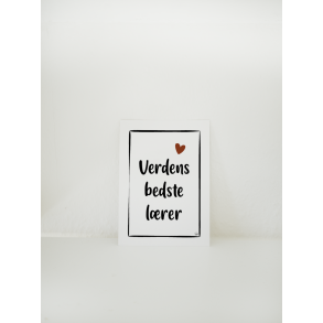 Verdens bedste lrer (A6 kort)