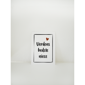 Verdens bedste niece (A6 kort)