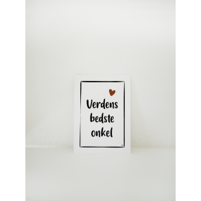 Verdens bedste onkel (A6 kort)